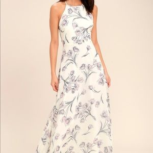 White Floral Maxi
